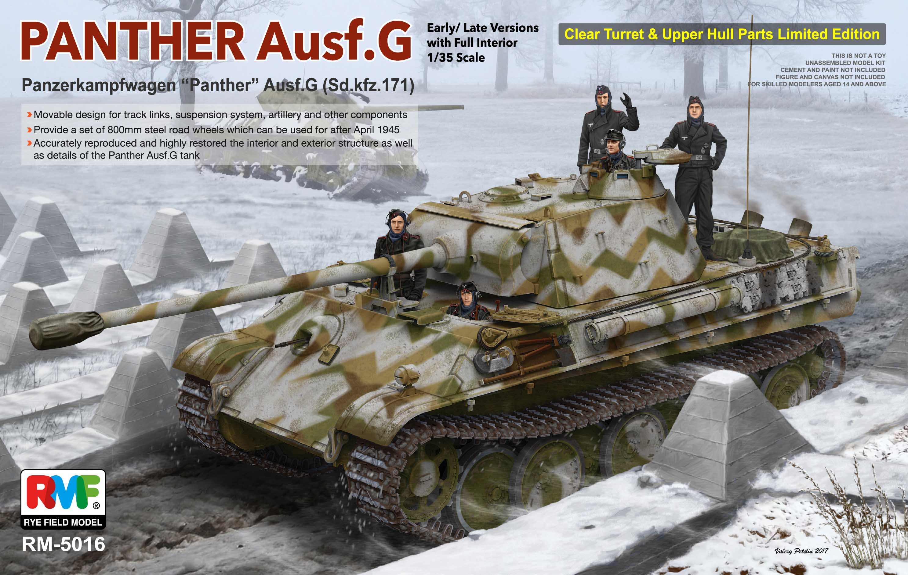 RM-5016 PANTHER Ausf.G-WWII-RYEFIELD MODEL