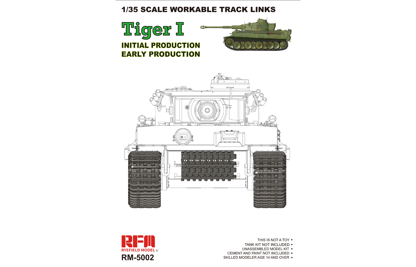 RM-5002 WORKABLE TRACKS FOR TIGER I