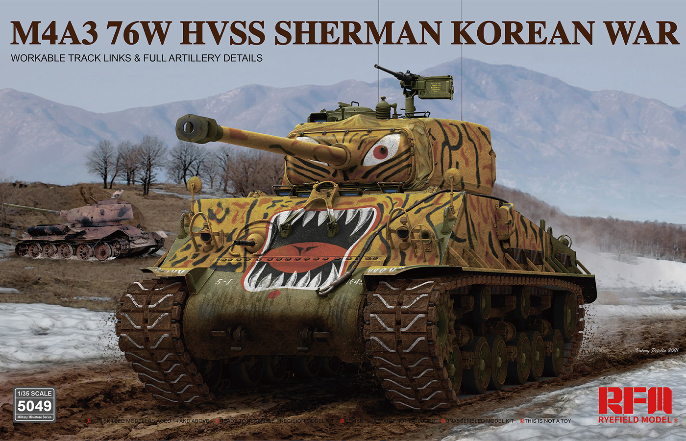 RM-5049  M4A3 76W HVSS SHERMAN KOREAN WAR