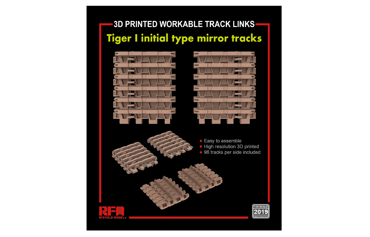 RM-2019 TIGER I initial type mirror tracks