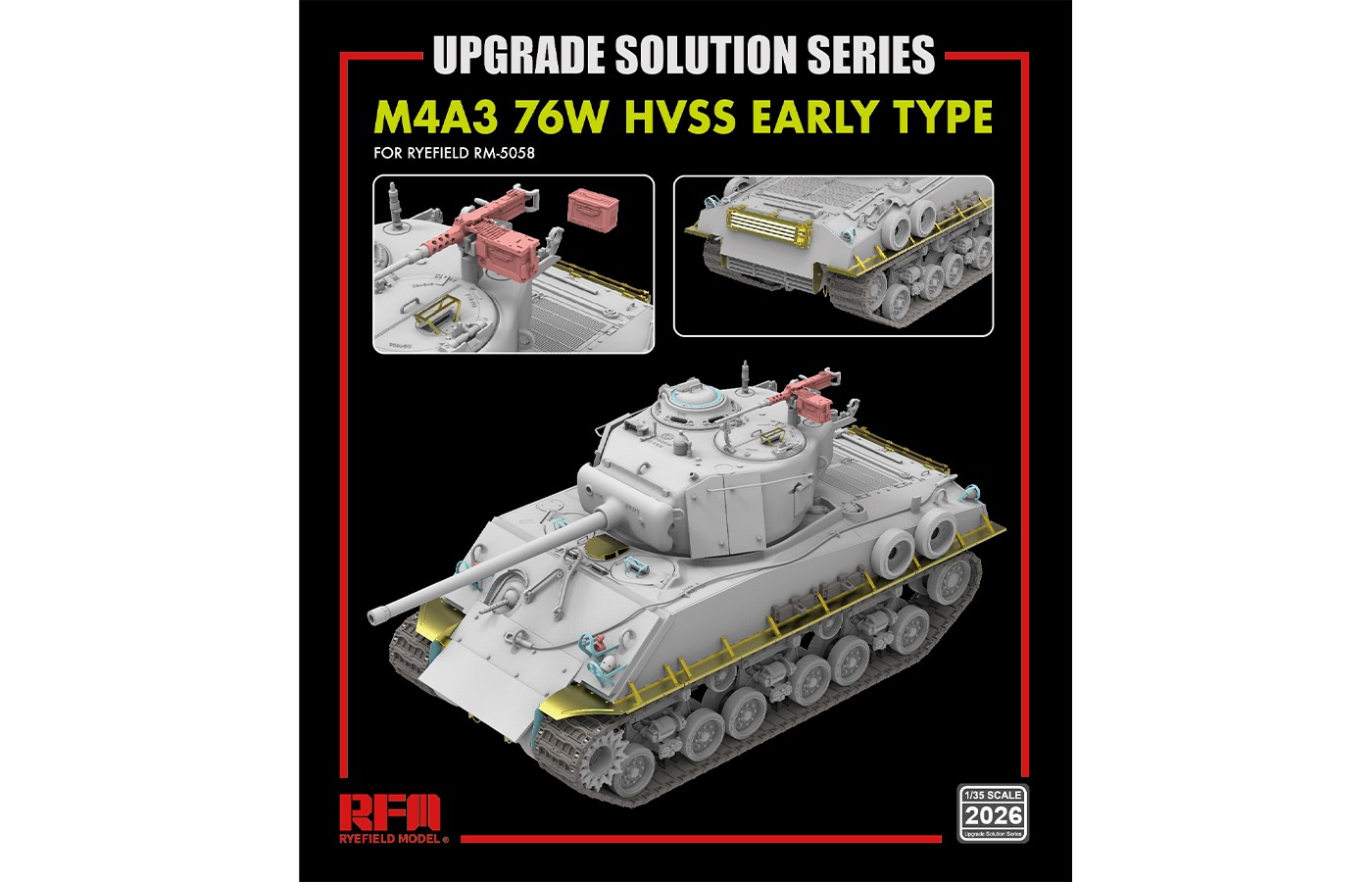 RM-2026 M4A3 76W HVSS EARLY TYPE UPGRADE SOLUTION SERIES