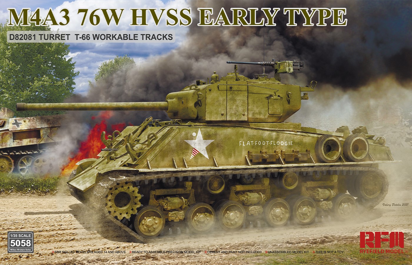 RM-5058 M4A3 76W HVSS EARLY TYPE