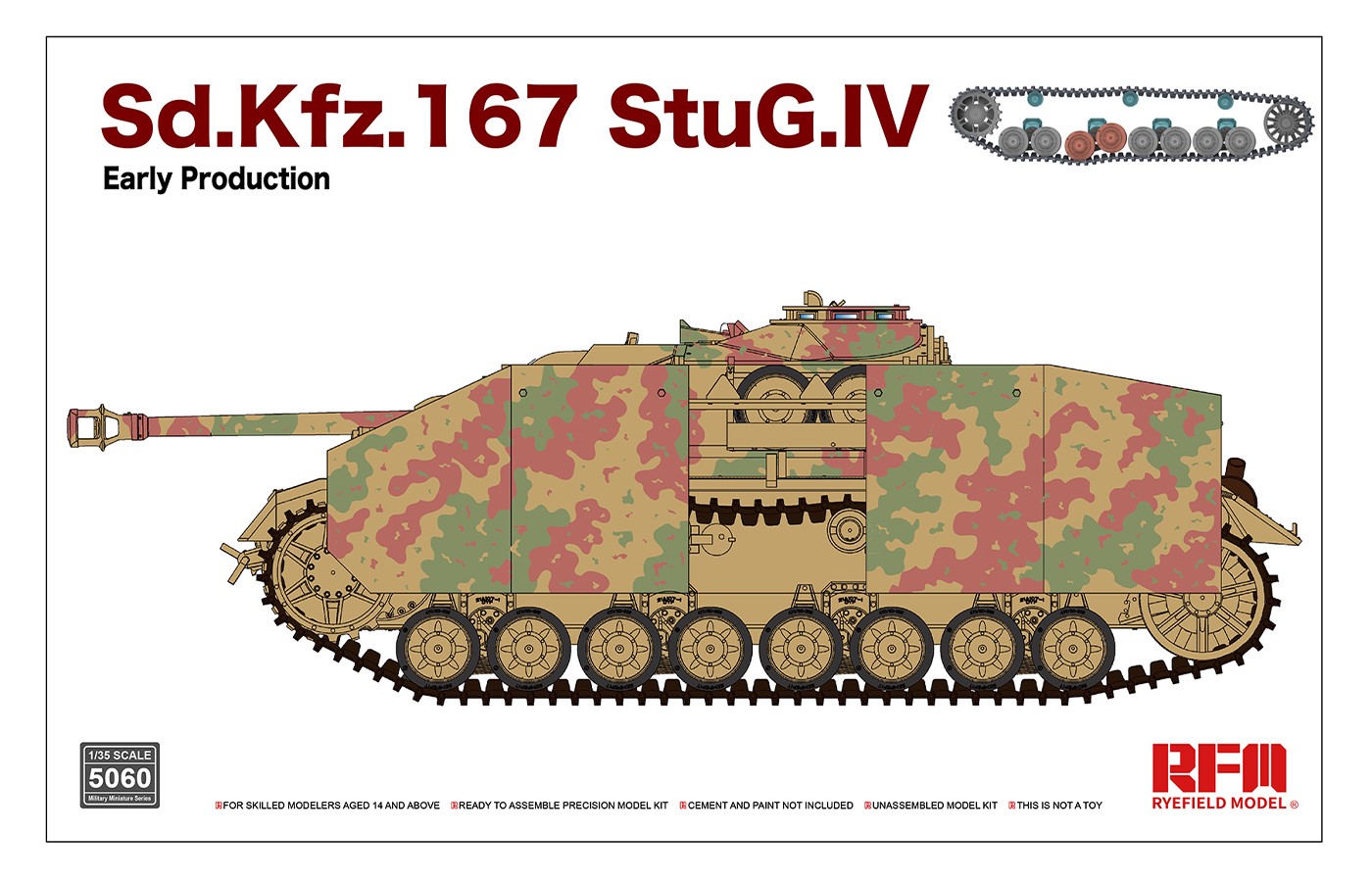 RM-5060  Sd.Kfz.167 StuG.IV Early Production w/workable track links, without interior