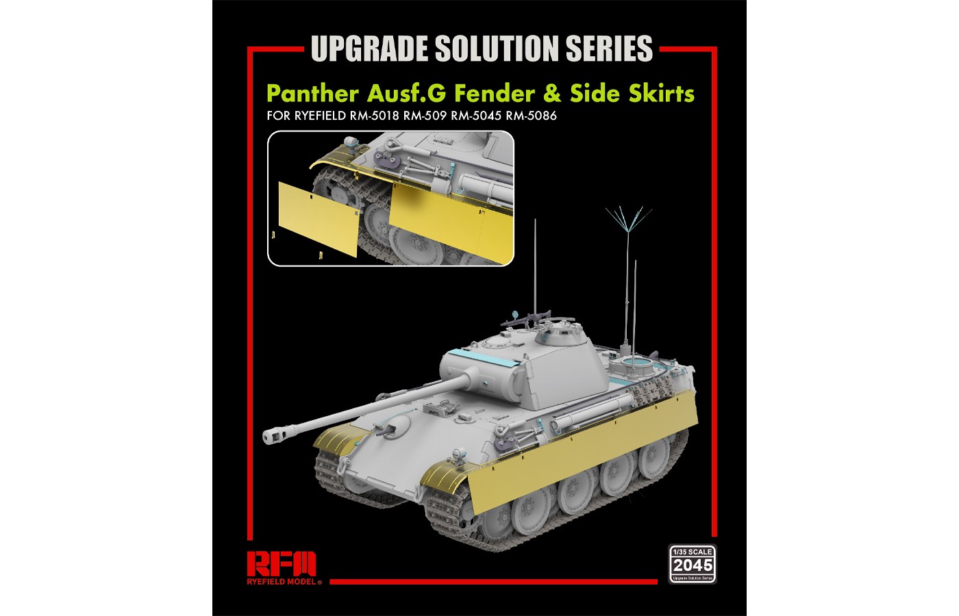 RM-2045 Panther Ausf.G Fender&Side Skirts