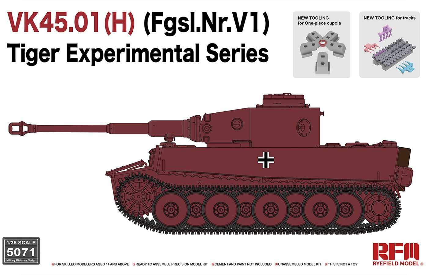 RM-5071 VK45.01(H) (Fgsl.Nr.V1) Tiger Experimental Series