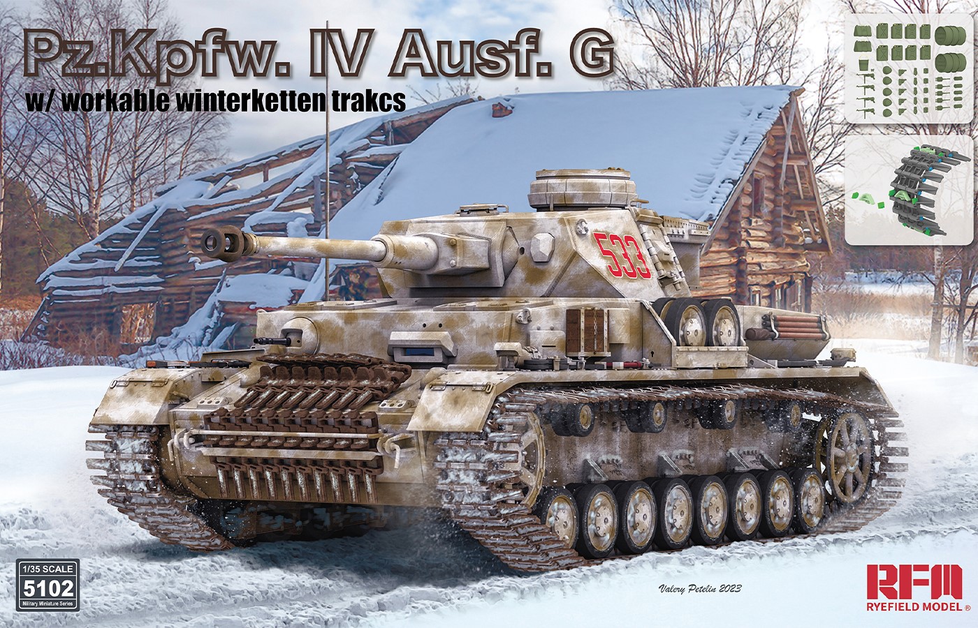 RM-5102 Pz.Kpfw. IV Ausf. G  w/ workable winterketten trakcs