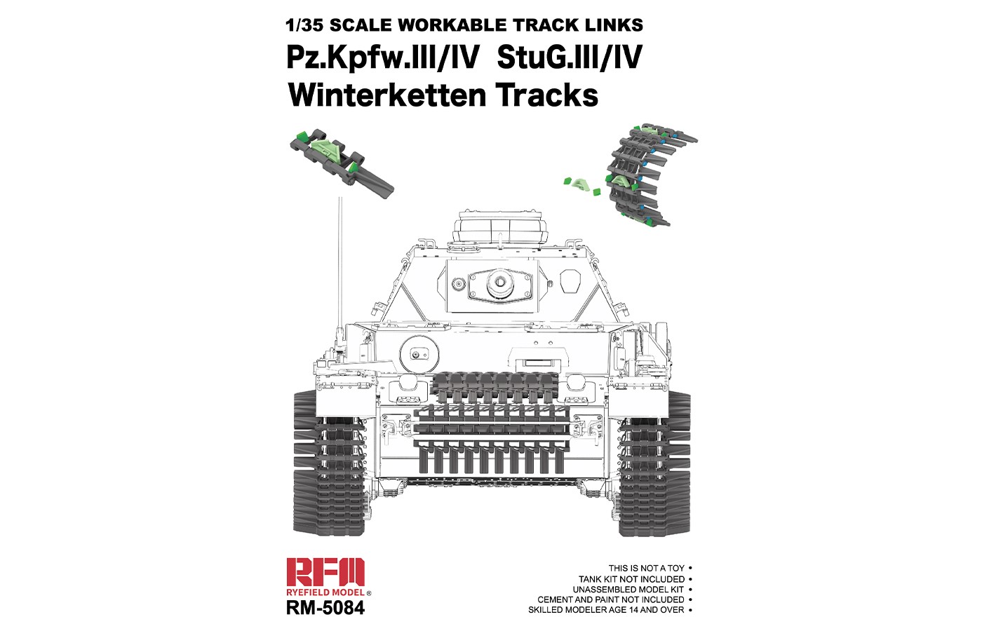 RM-5084 Pz.Kpfw.lll/IV StuG.Ill/IV Winterketten Tracks